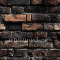seamless Seamless 3D Cracked Brick Wall PBR Texture with Dark Weathered Surface texture 8k free download PBR