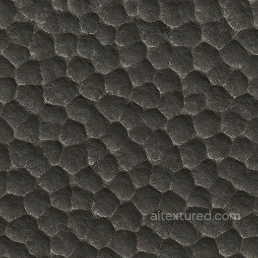 Hammered Iron Irregular Dents seamless Metal PBR texture