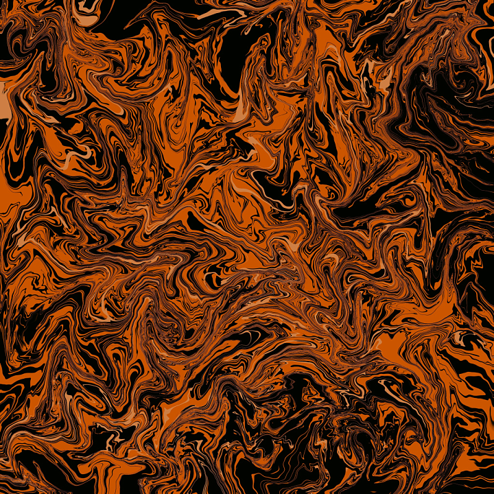 Painted Metal in Orange and Black seamless PBR texture preview