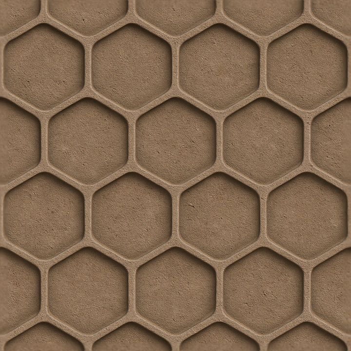 Matte Rough Honeycomb Pattern Furniture Plastic Surface seamless PBR texture preview