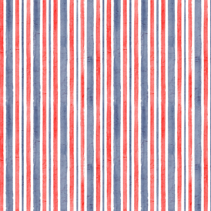 Watercolor Stripes with Red and Blue Vertical Bands seamless PBR texture preview