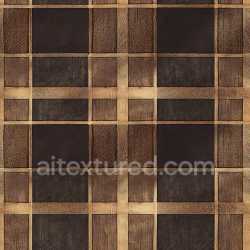 seamless Seamless 3D PBR Plaid Fabric Texture with Dark Brown and Beige Squares texture 8k free download PBR