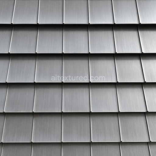 Polished Metal Roofing Texture Seamless 1024X1024
