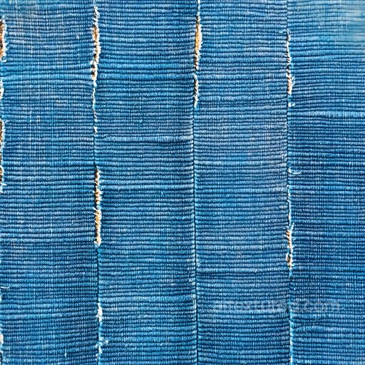 cracked denim fabric PBR texture with distressed blue weave and worn holes seamless Denim jeans PBR texture