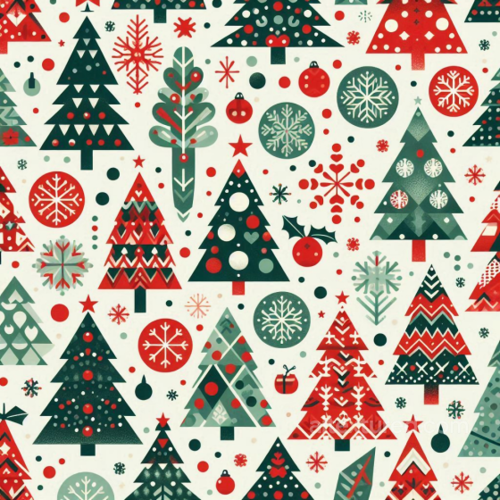 Christmas Digital Paper Texture Featuring Colorful Festive Tree Designs All Christmas Digital paper texture preview