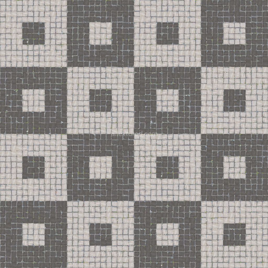Seamless paving stones PBR texture with detailed pattern