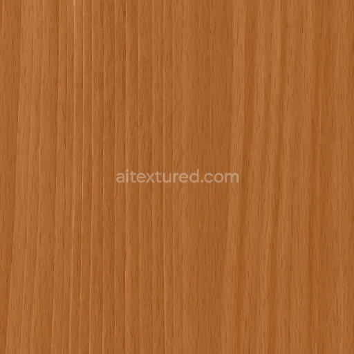 Seamless 3d texture pbr 8k beech wood with straight grain and varnished finish
