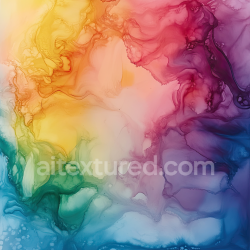 seamless Seamless 3D Alcohol Ink PBR Texture Featuring Vibrant Rainbow Ink Swirls and Fluid Marbling texture 8k free download PBR
