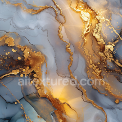 seamless Seamless 3D Alcohol Ink PBR Texture Featuring Elegant Gold Fluid Waves and Smoky Gray Gradients texture 8k free download PBR