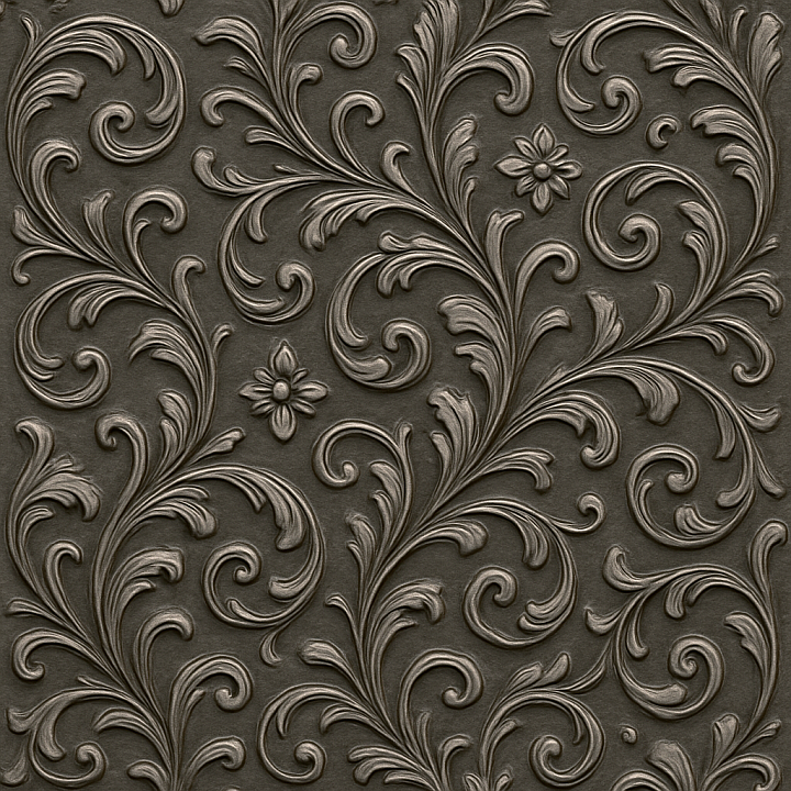 Decorative Metal seamless PBR texture preview