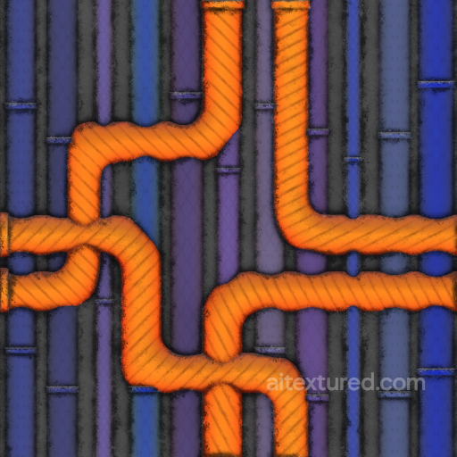 Archviz Metal Metallic Pipes Sci Scifi Ship - Seamless PBR Texture seamless Sci-fi PBR texture