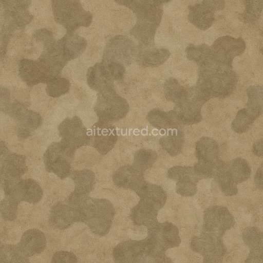 Seamless 3D Texture PBR 8K Arid Beige Blotchy Spots Desert Camouflage