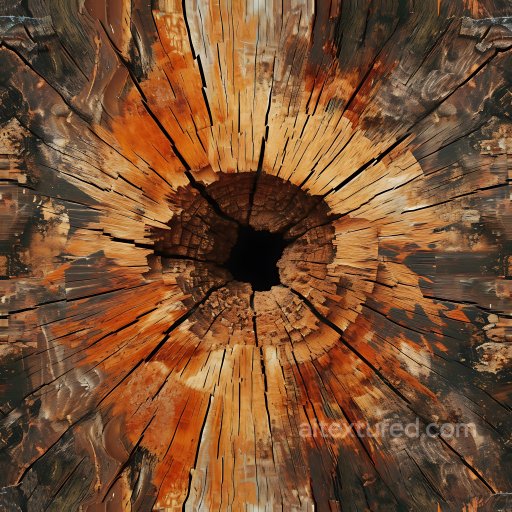cracked wood and hole PBR texture with rich color variation seamless Cracked & Holes PBR texture