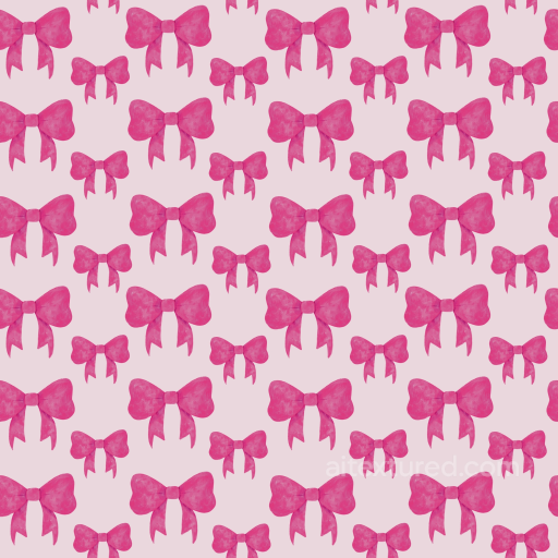 Baby Girl Texture of Pink Watercolor Bows on Light Pink Background seamless Baby girl  PBR texture