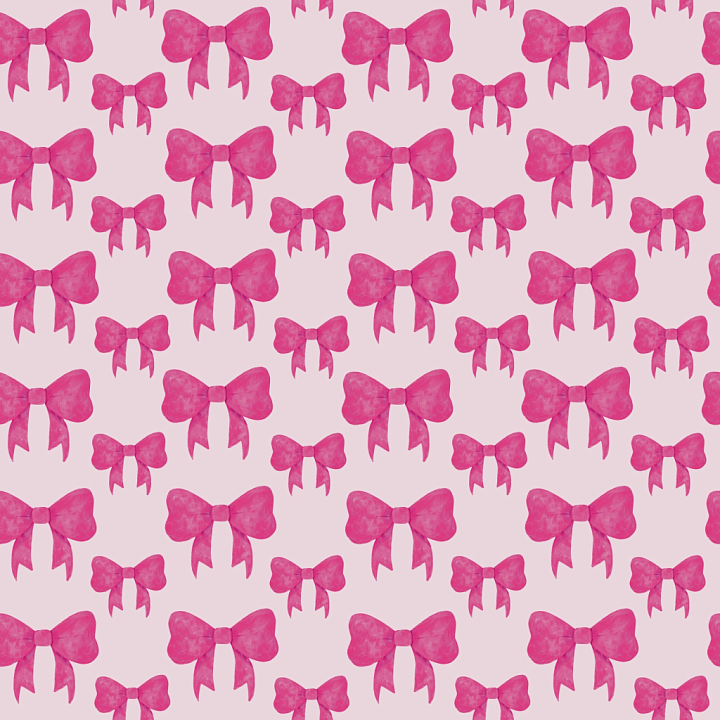 Baby Girl of Pink Watercolor Bows on Light Pink Background seamless PBR texture preview