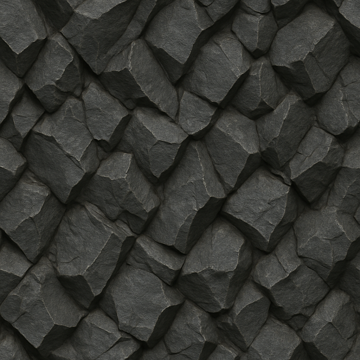 Jagged Basalt seamless PBR texture preview