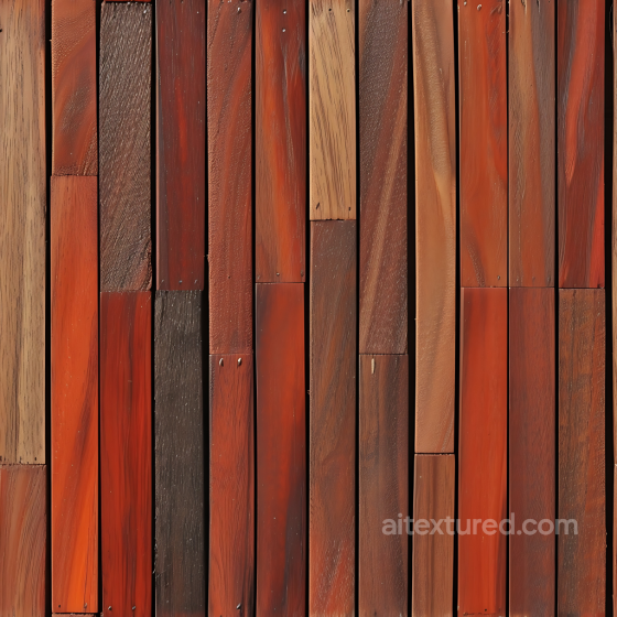 Polished Redwood Floor Texture with Natural Grain and Nails Wood texture preview