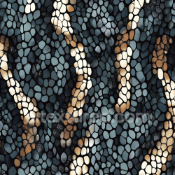 seamless Seamless 3D PBR Texture of Reptilian Scaled Skin with Iridescent Tonal Variation texture 8k free download PBR