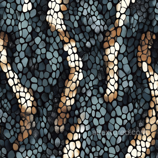 Reptilian Scaled Skin Seamless Texture with Iridescent Tonal Variation seamless Skin PBR texture