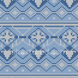 seamless Seamless 3D PBR Knitted Christmas Digital Paper Texture in Blue and White texture 8k free download PBR