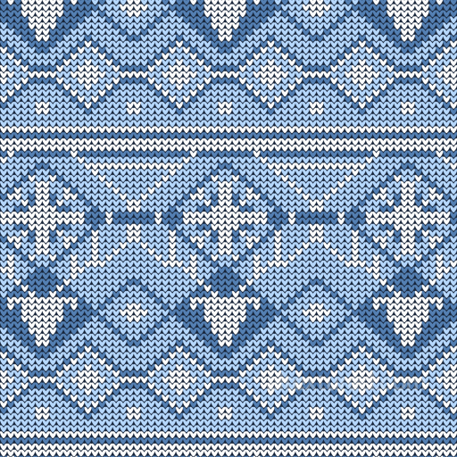 Knitted Christmas Digital Paper Texture in Blue and White seamless All Christmas Digital paper PBR texture