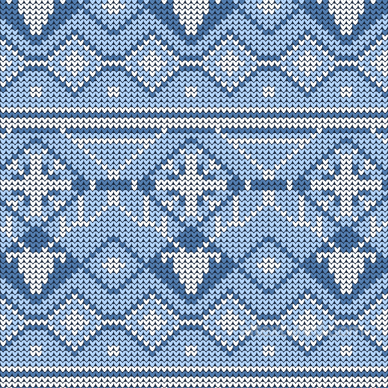 Knitted Christmas Digital Paper Texture in Blue and White All Christmas Digital paper texture preview