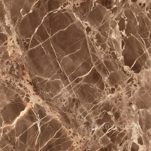 Armani Brown Natural Marble PBR Texture with Polished Veins and Organic Patterns seamless Marble PBR texture