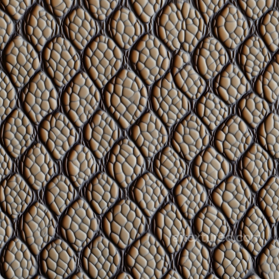 Reptilian Skin PBR Texture with Organic Scale Detail and Depth Skin texture preview