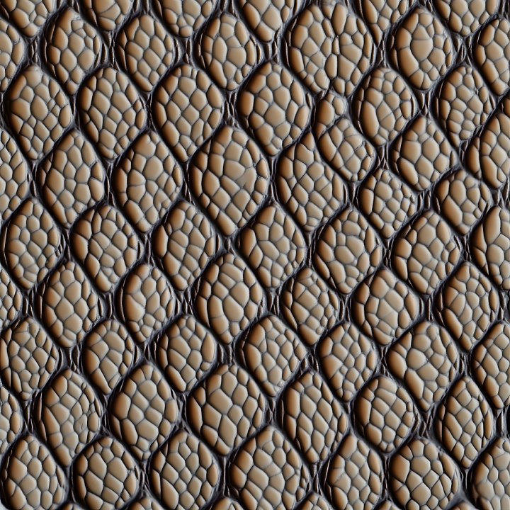 Reptilian Skin with Organic Scale Detail and Depth seamless PBR texture preview