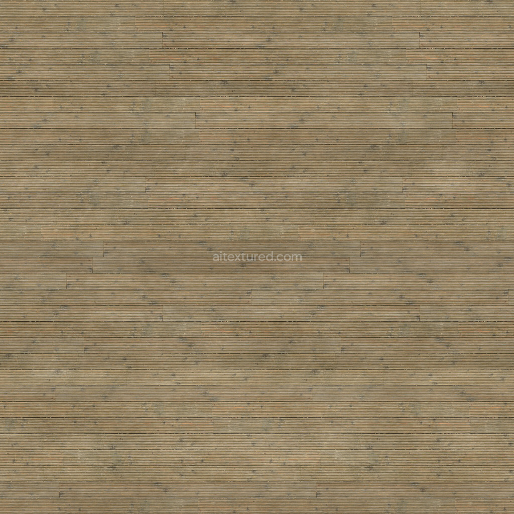 Seamless PBR wood planks texture in earthy tones