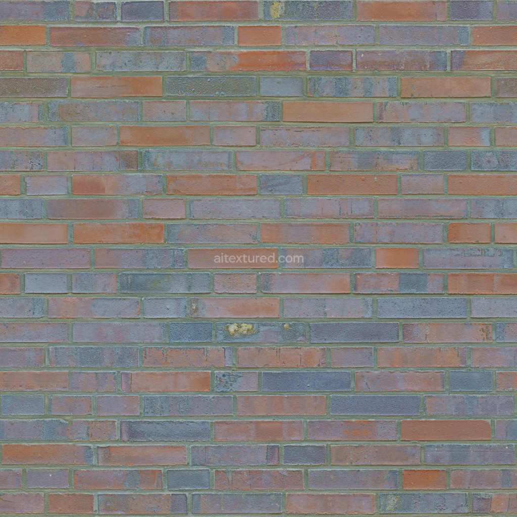 Seamless brick texture in various colors and patterns