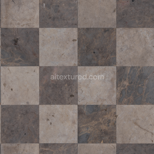Floor Tiles — Marble Tiles Checkerboard Tiles Checkerboard Checkered — PBR seamless 3D texture