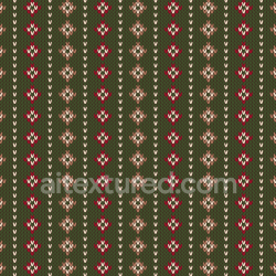 seamless Seamless 3D PBR knitted fabric texture with Christmas floral motifs in green and red texture 8k free download PBR