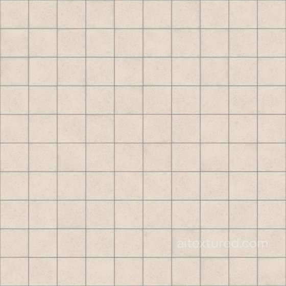 Bumpy Square Beige Clay Tiles | Free PBR Tile texture preview
