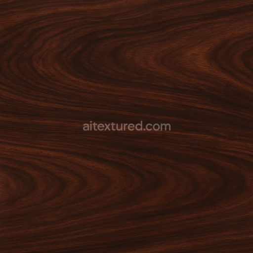 Seamless 3d texture PBR 8k Rosewood with swirled grain and glossy finish