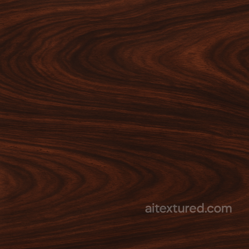Rosewood With Swirled Grain And Glossy Finish seamless Furniture wood PBR texture