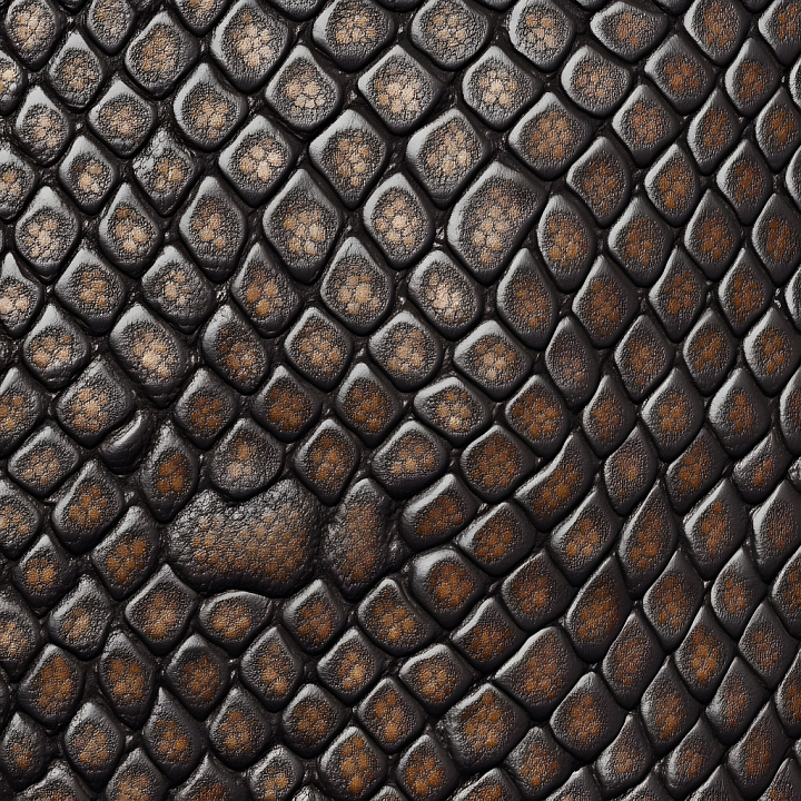 Scaly Reptile Skin with Detailed Micro Surface seamless PBR texture preview