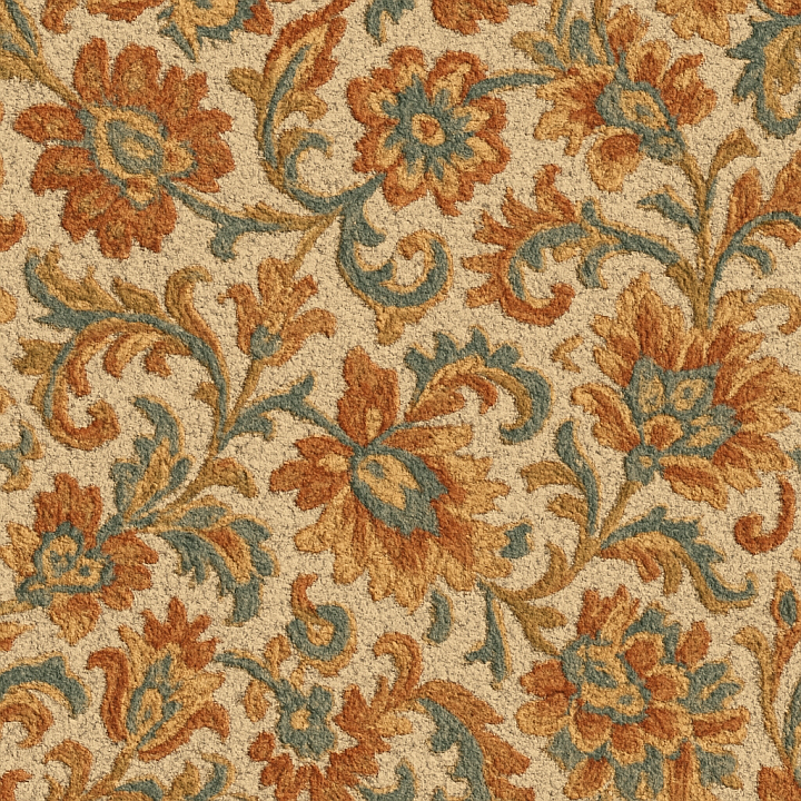 Decorative Wool Carpet seamless PBR texture preview