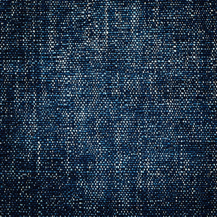 Cracked Denim Fabric with Blue and White Threads seamless PBR texture preview