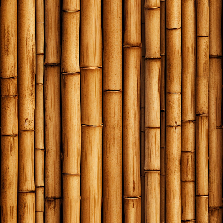 Vertical Natural Bamboo Culms seamless PBR texture preview