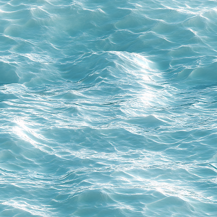 Water Featuring Realistic Soft Ocean Waves and Natural Light Reflections seamless PBR texture preview