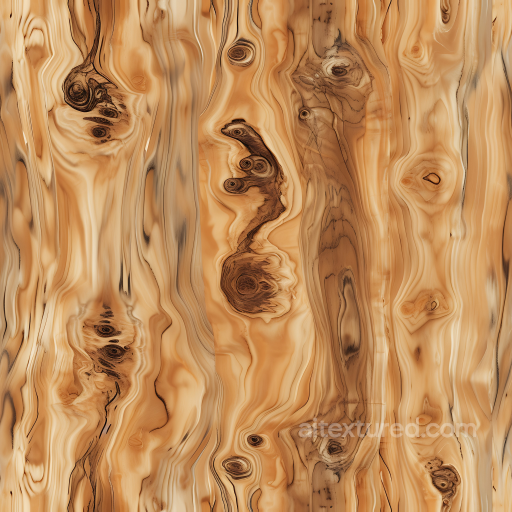 Knotty Pine Wood Planks PBR Texture with Prominent Grain and Knots seamless Wood PBR texture