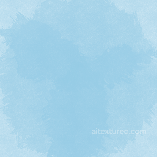 Light Blue Watercolor Texture with Soft Brush Strokes seamless Watercolor texture PBR texture