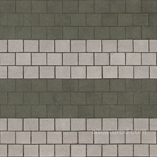 Brick Crosswalk Brick - Brick Bricks Multicoloured Crosswalk Street Sidewalk seamless Brick PBR texture