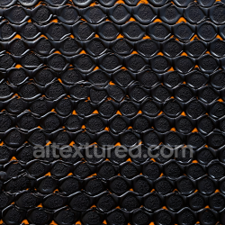 seamless Seamless 3D PBR texture of black reptilian skin with detailed scales and orange highlights texture 8k free download PBR