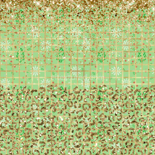 Preview — Seamless 3D PBR mosaic tile texture with light green and gold festive pattern