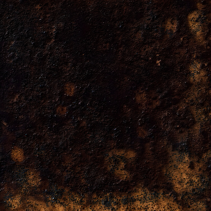Rusted and Cracked Metal with Dark Brown Patina and Corrosion seamless PBR texture preview