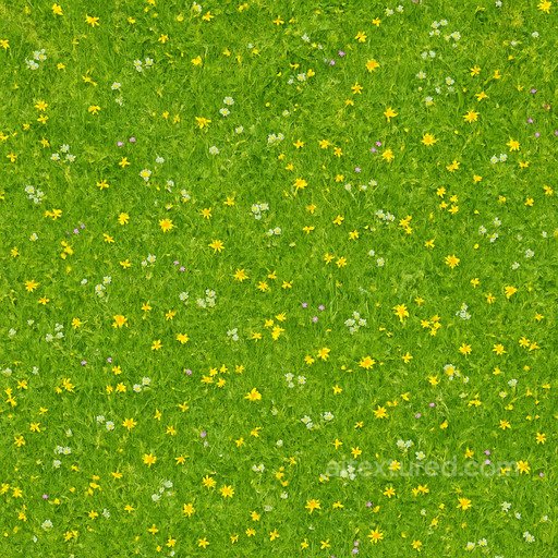 Bright Meadow Texture seamless Grass PBR texture
