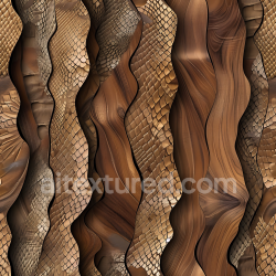 seamless Seamless 3D PBR Texture of Exotic Wood with Distinctive Scaly Grain Pattern texture 8k free download PBR
