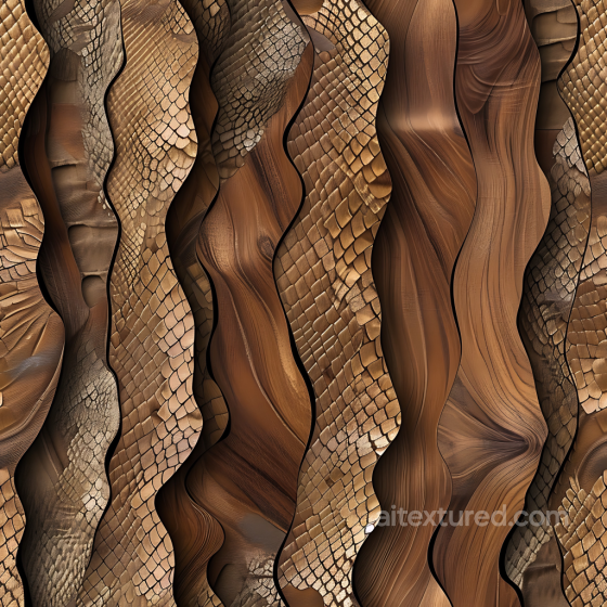 Exotic Wood Seamless Texture with Distinctive Scaly Grain Pattern Wood texture preview